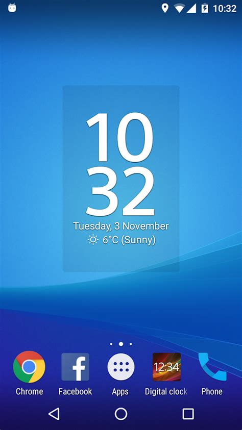 xperia clock widget